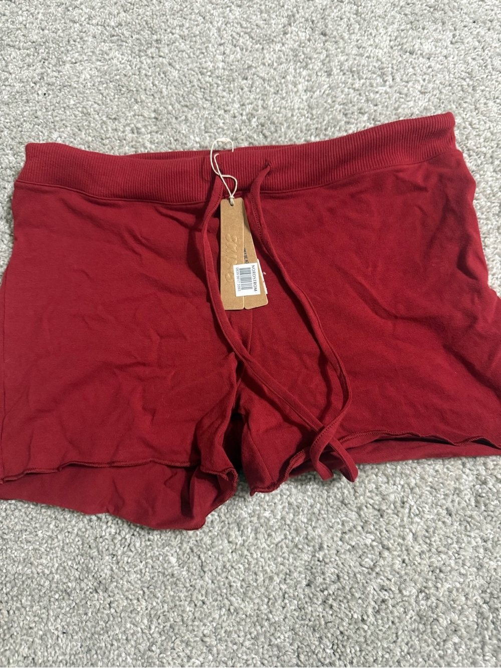 SKIMS Jersey sleep short brick